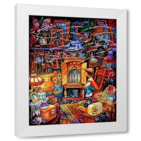 The Magic Box White Modern Wood Framed Art Print by Bell, Bill