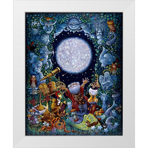 Starman (2) White Modern Wood Framed Art Print by Bell, Bill