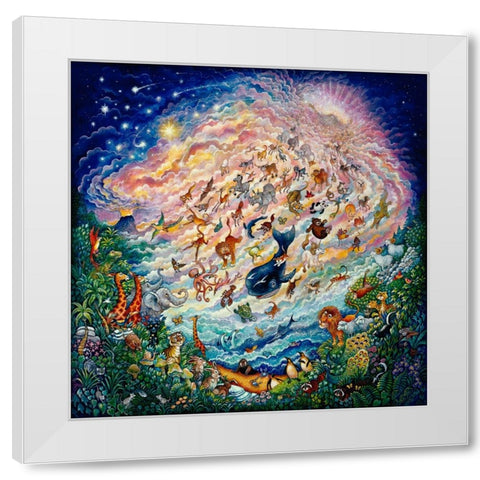 In The Beginning  White Modern Wood Framed Art Print by Bell, Bill