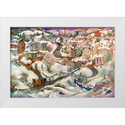 Real Vermont White Modern Wood Framed Art Print by Bell, Bill