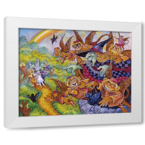 The Wicked Witch White Modern Wood Framed Art Print by Bell, Bill
