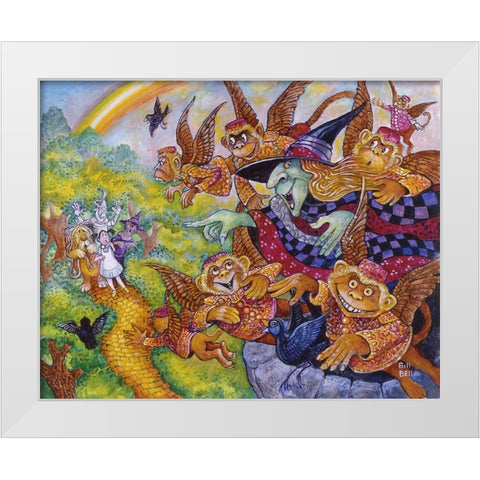 The Wicked Witch White Modern Wood Framed Art Print by Bell, Bill