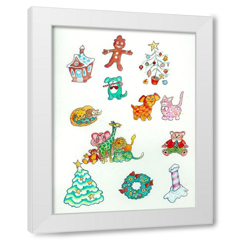 Remark 1 White Modern Wood Framed Art Print by Bell, Bill