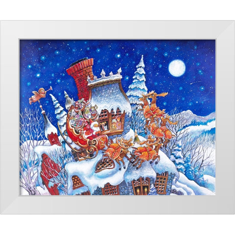 Night B4 A White Modern Wood Framed Art Print by Bell, Bill