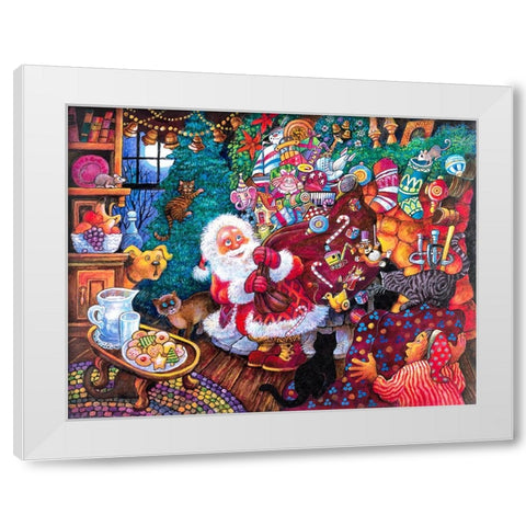 Night B4 C White Modern Wood Framed Art Print by Bell, Bill