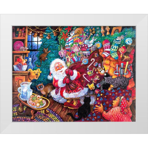 Night B4 C White Modern Wood Framed Art Print by Bell, Bill