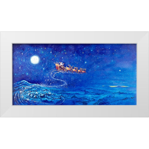 Night B4 E White Modern Wood Framed Art Print by Bell, Bill