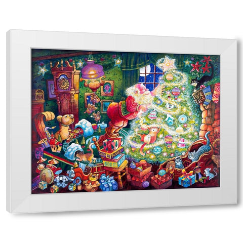 Night B4 N White Modern Wood Framed Art Print by Bell, Bill