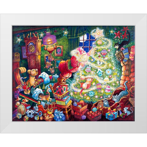 Night B4 N White Modern Wood Framed Art Print by Bell, Bill