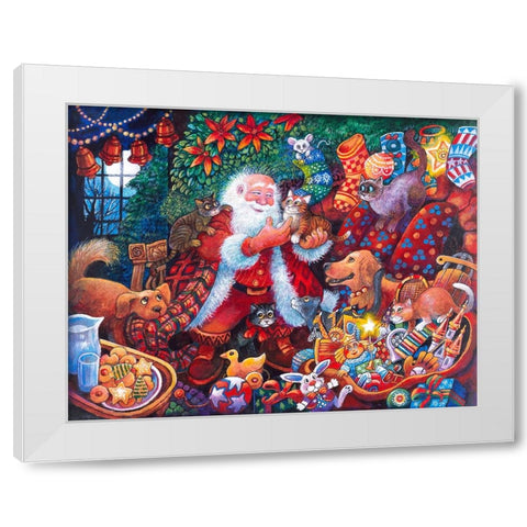 Night B4 P White Modern Wood Framed Art Print by Bell, Bill