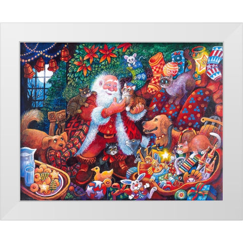 Night B4 P White Modern Wood Framed Art Print by Bell, Bill