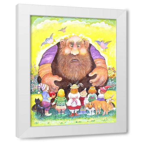 The Selfish Giant #13 White Modern Wood Framed Art Print by Bell, Bill