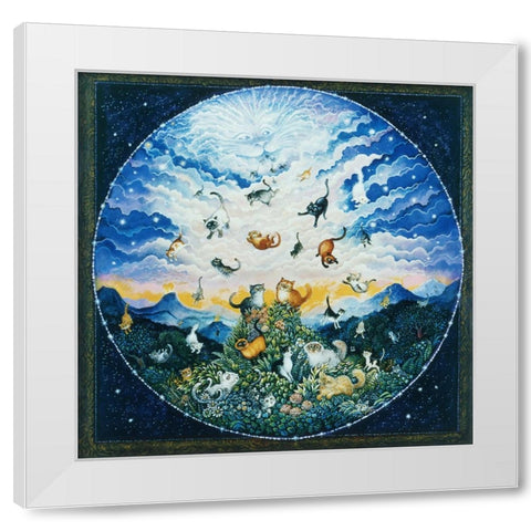 Cat Creation 2 (Pc) White Modern Wood Framed Art Print by Bell, Bill