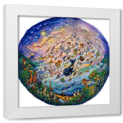 In The Beginning (Pc) White Modern Wood Framed Art Print by Bell, Bill