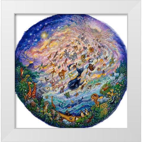 In The Beginning (Pc) White Modern Wood Framed Art Print by Bell, Bill