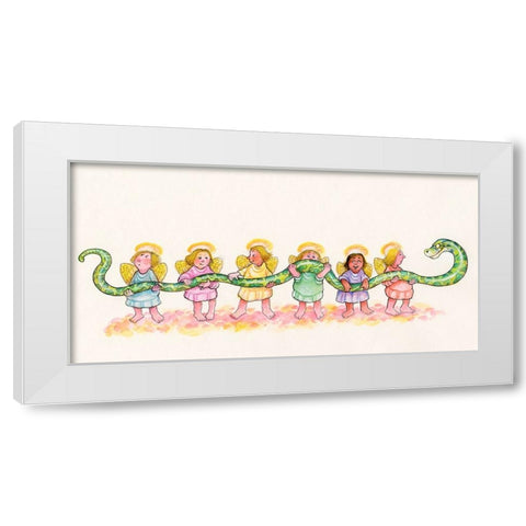 15B White Modern Wood Framed Art Print by Bell, Bill