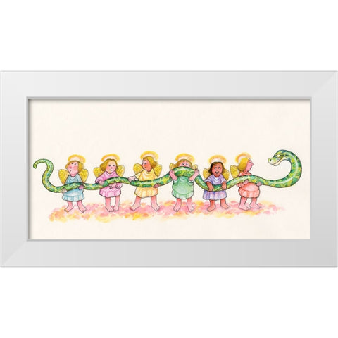 15B White Modern Wood Framed Art Print by Bell, Bill