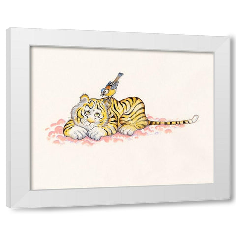 18A White Modern Wood Framed Art Print by Bell, Bill
