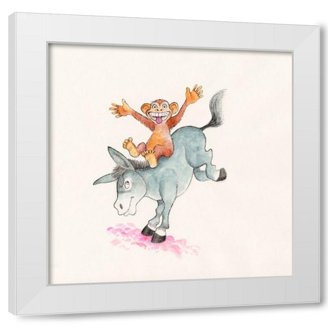 27A White Modern Wood Framed Art Print by Bell, Bill