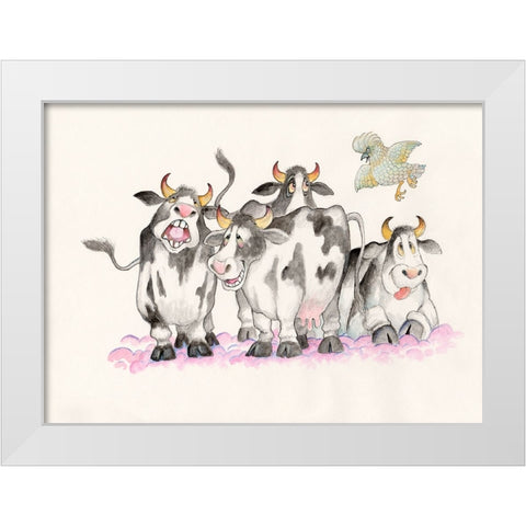 28C White Modern Wood Framed Art Print by Bell, Bill