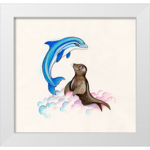 36B White Modern Wood Framed Art Print by Bell, Bill
