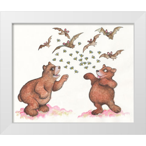 39B White Modern Wood Framed Art Print by Bell, Bill