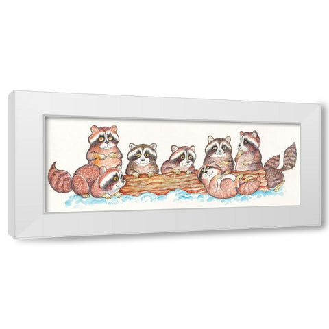 42B White Modern Wood Framed Art Print by Bell, Bill