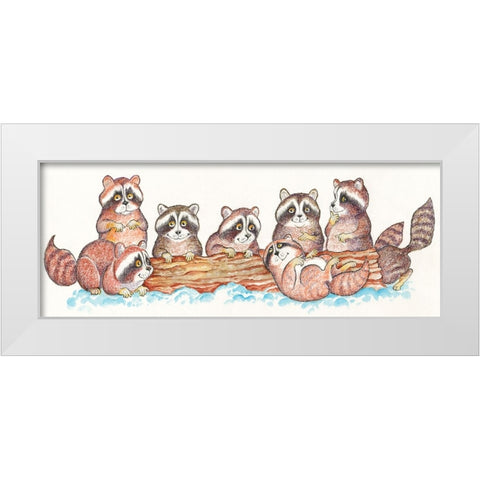 42B White Modern Wood Framed Art Print by Bell, Bill
