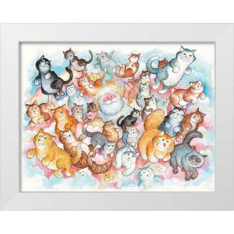 43B White Modern Wood Framed Art Print by Bell, Bill