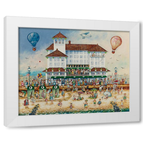 Flanders Memories White Modern Wood Framed Art Print by Bell, Bill