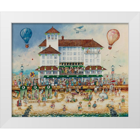 Flanders Memories White Modern Wood Framed Art Print by Bell, Bill