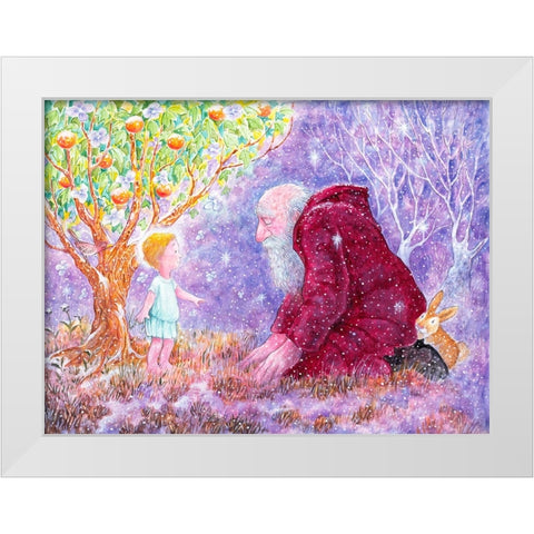 The Selfish Giant #1 White Modern Wood Framed Art Print by Bell, Bill