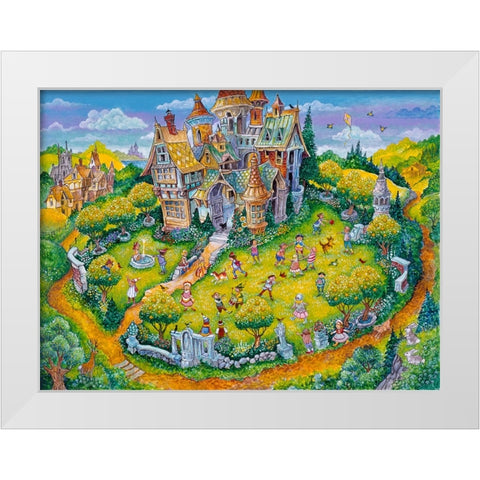 The Selfish Giant #2 White Modern Wood Framed Art Print by Bell, Bill