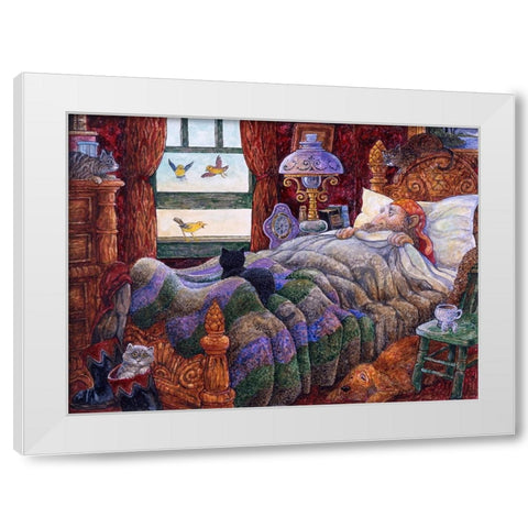 The Selfish Giant #4 White Modern Wood Framed Art Print by Bell, Bill