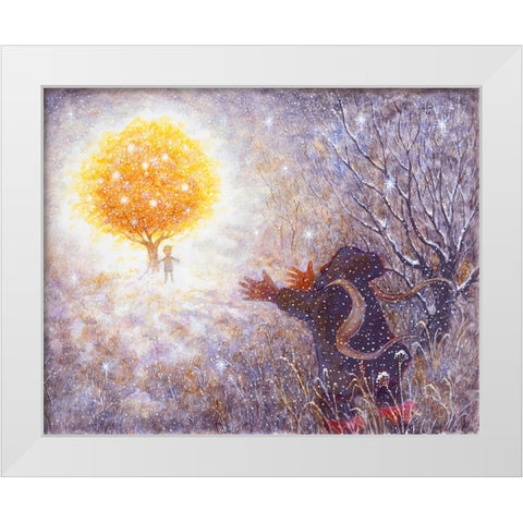 The Selfish Giant #7 White Modern Wood Framed Art Print by Bell, Bill