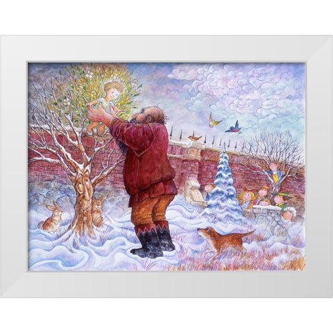 The Selfish Giant #10 White Modern Wood Framed Art Print by Bell, Bill