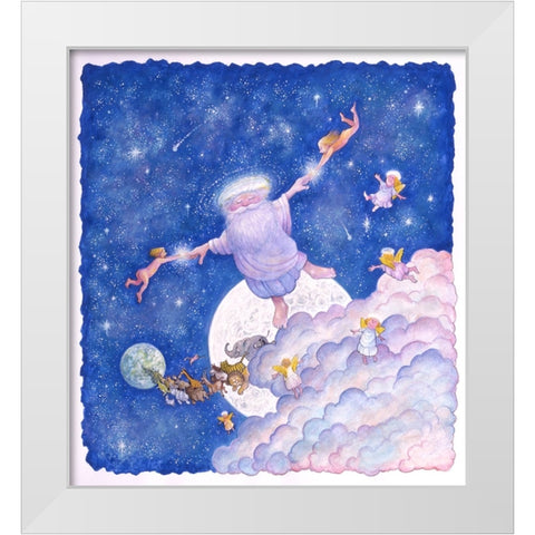 My Stars Said God White Modern Wood Framed Art Print by Bell, Bill