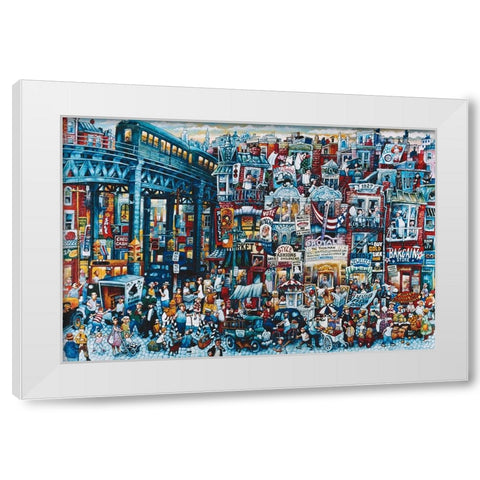 1934 White Modern Wood Framed Art Print by Bell, Bill