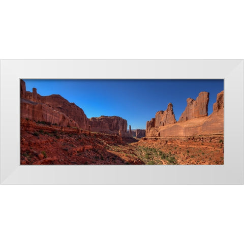 5Th Avenue White Modern Wood Framed Art Print by Sherrell, Bill