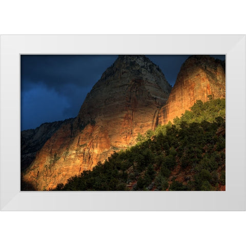A Glimmmer Of Hope White Modern Wood Framed Art Print by Sherrell, Bill