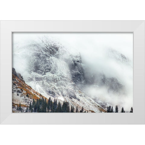 A Glimpse Of Heaven White Modern Wood Framed Art Print by Sherrell, Bill