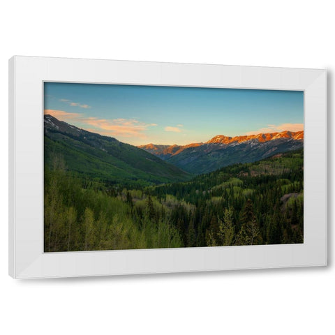 A Million Dollar View White Modern Wood Framed Art Print by Sherrell, Bill