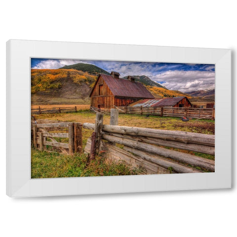A Simpler Life White Modern Wood Framed Art Print by Sherrell, Bill