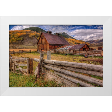 A Simpler Life White Modern Wood Framed Art Print by Sherrell, Bill