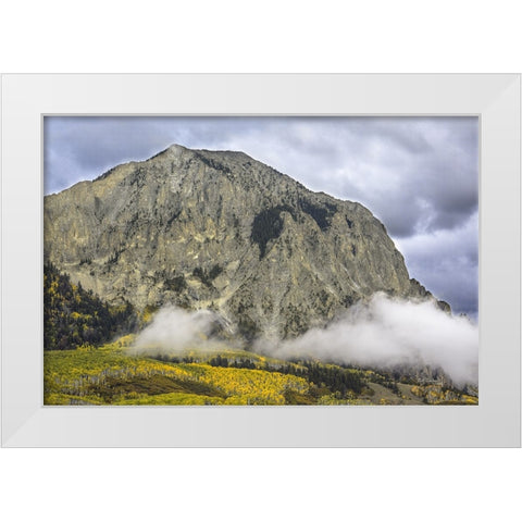 Angel Mountain White Modern Wood Framed Art Print by Sherrell, Bill