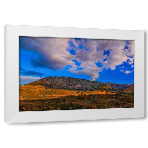 Autumn In Telluride White Modern Wood Framed Art Print by Sherrell, Bill