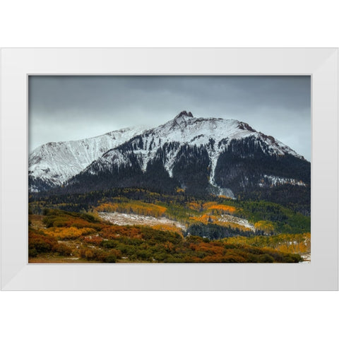 Colorado Seasons White Modern Wood Framed Art Print by Sherrell, Bill