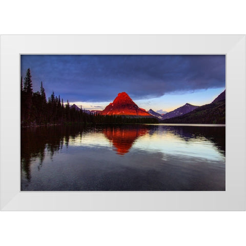 Dawns Early Light White Modern Wood Framed Art Print by Sherrell, Bill