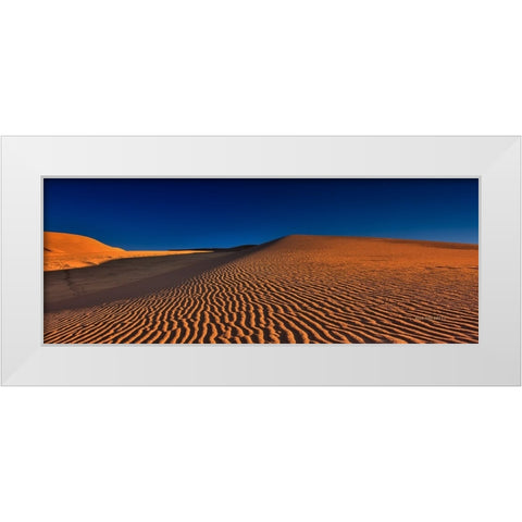 Dune Squiggles White Modern Wood Framed Art Print by Sherrell, Bill