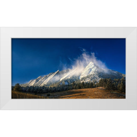 Frozen Whimsy White Modern Wood Framed Art Print by Sherrell, Bill